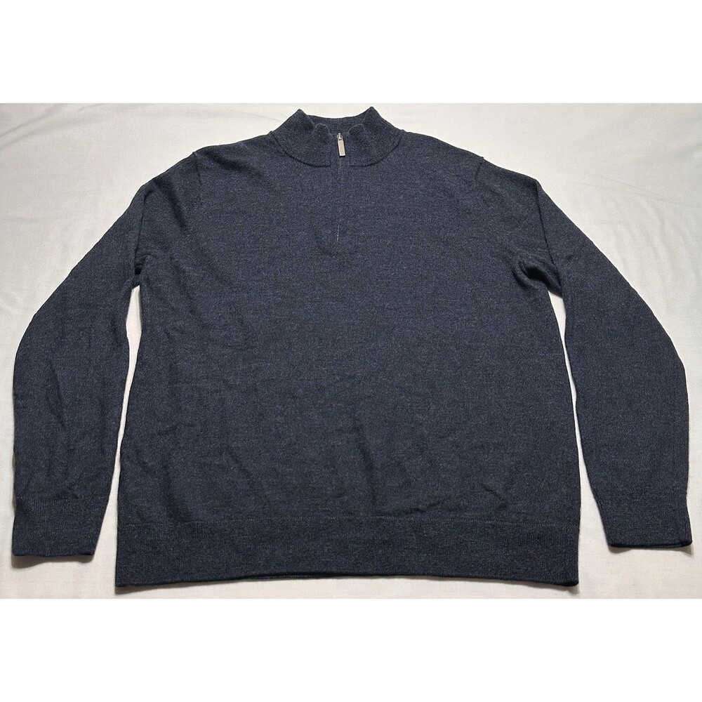 Artefact Men’s Merino Wool Quarter 1/4 Zip Pullover Sweater  Preppy Casual